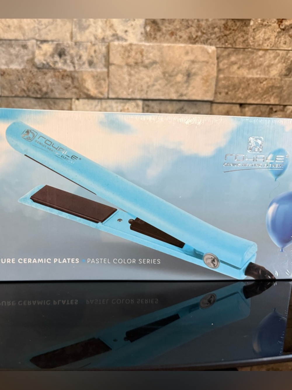Royale Platinum Genius 1.25" Ceramic Flat Iron🩵